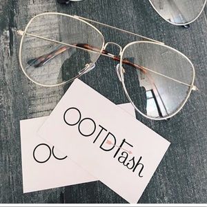 Ootdfash lexy clear glasses!